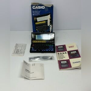 Casio BOSS SF-8000 64KB Business Organizer Schedule System: New Batteries Works!